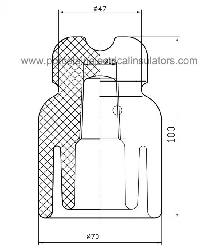 Porzellanstiftart Isolator ТФ20