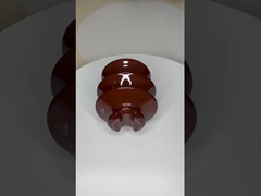 Hochspannungseramik Isolatoren Braun / Grau Farbe Porzellan C-120